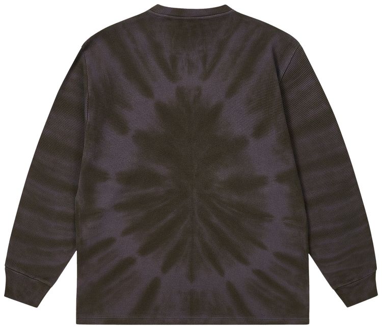 Palace Tie Dye Waffle Long Sleeve Coal Grey