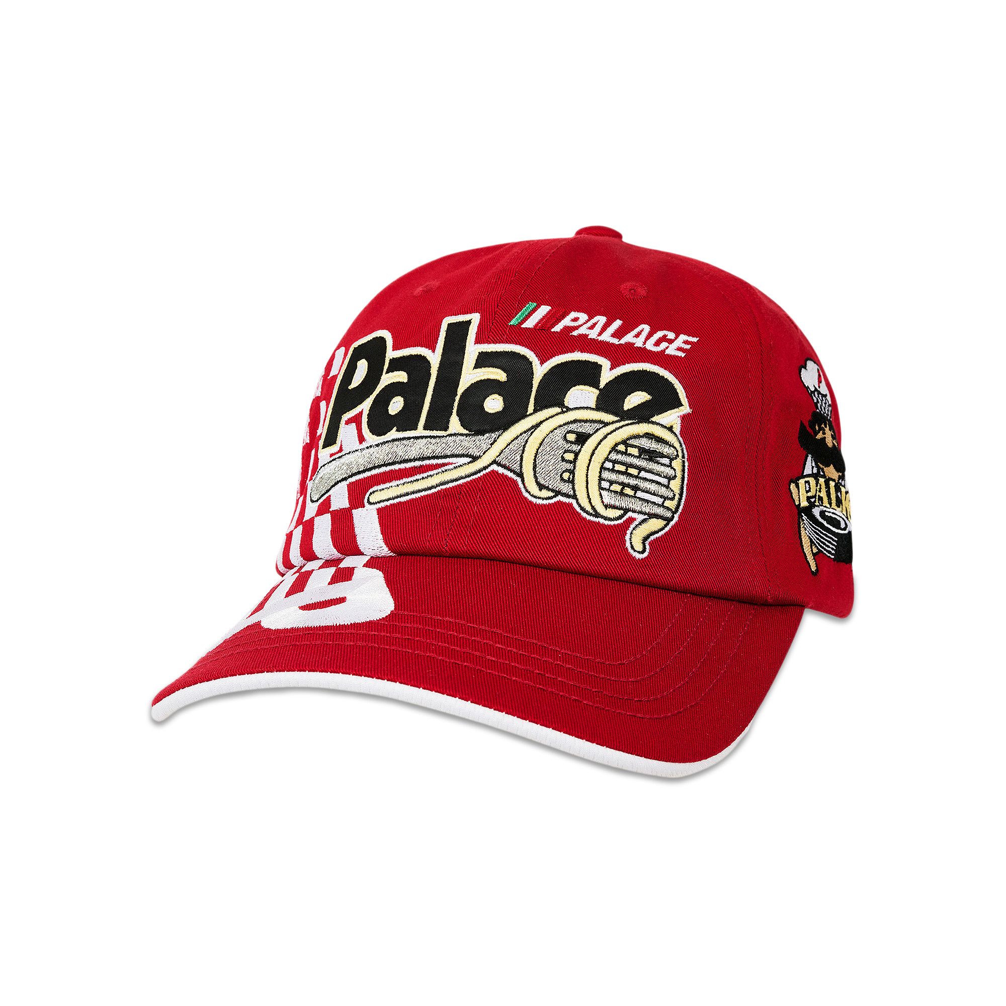 P 6-Panel Downtown Red - Spring 2023 - Palace Community