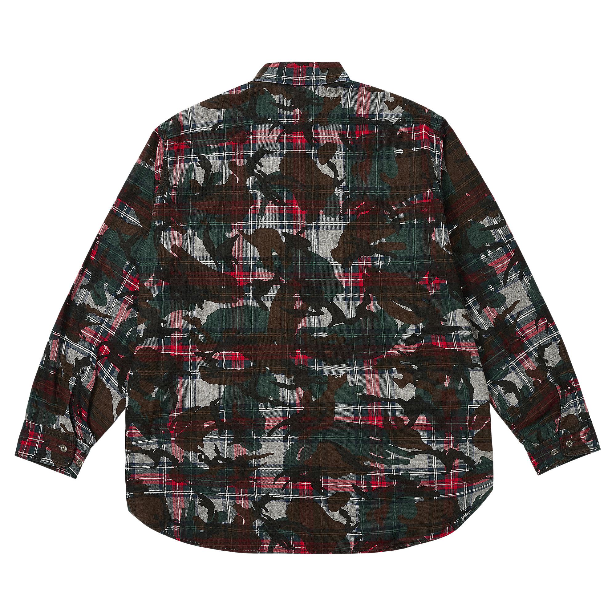 Buy Palace x Beams Plus Work Shirt 'Grey Tartan Camo Buy Palace x Beams Plus Work Shirt 'Grey Tartan Camo