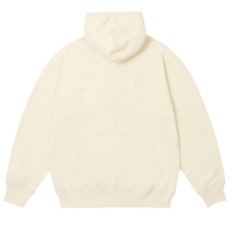 Palace x Beams Plus Graphic Hood Whisper White
