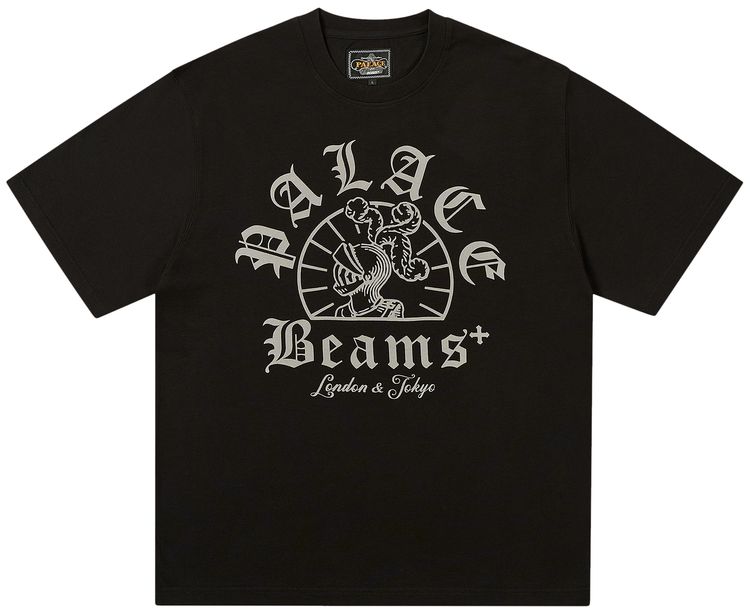 Palace x Beams Plus Graphic T Shirt Jet Black