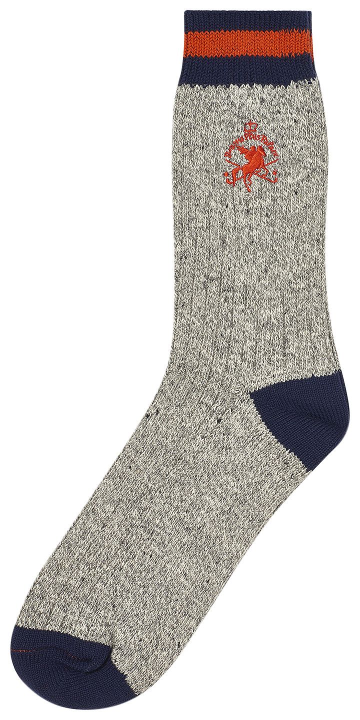 Palace x Beams Plus 2 Pack Rug Socks Grey