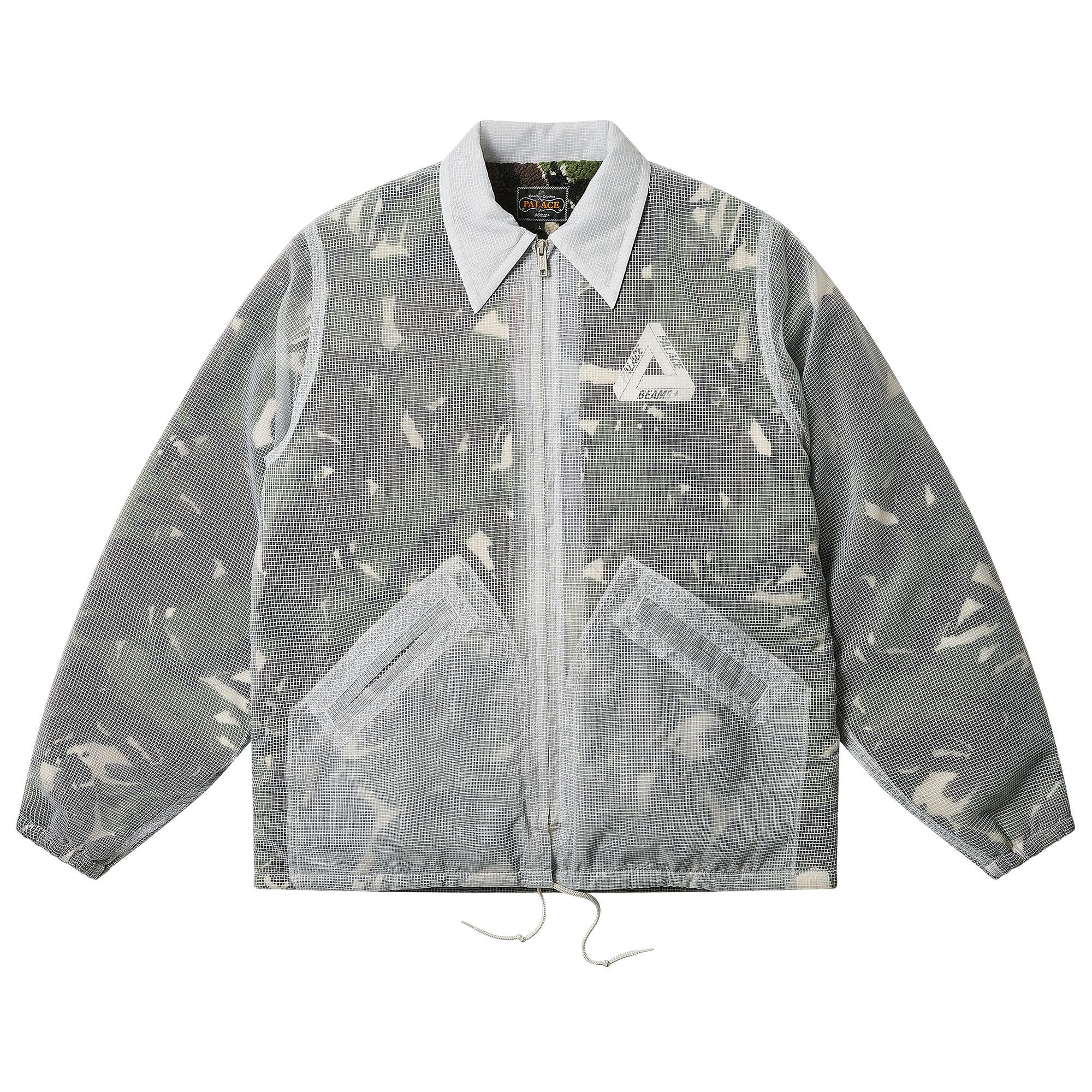 最も  Buy Palace x Beams Plus Fleece Lined Coach Jacket 'Camo ブルゾン
