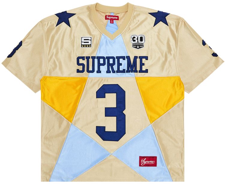 Supreme Star Football Jersey Gold