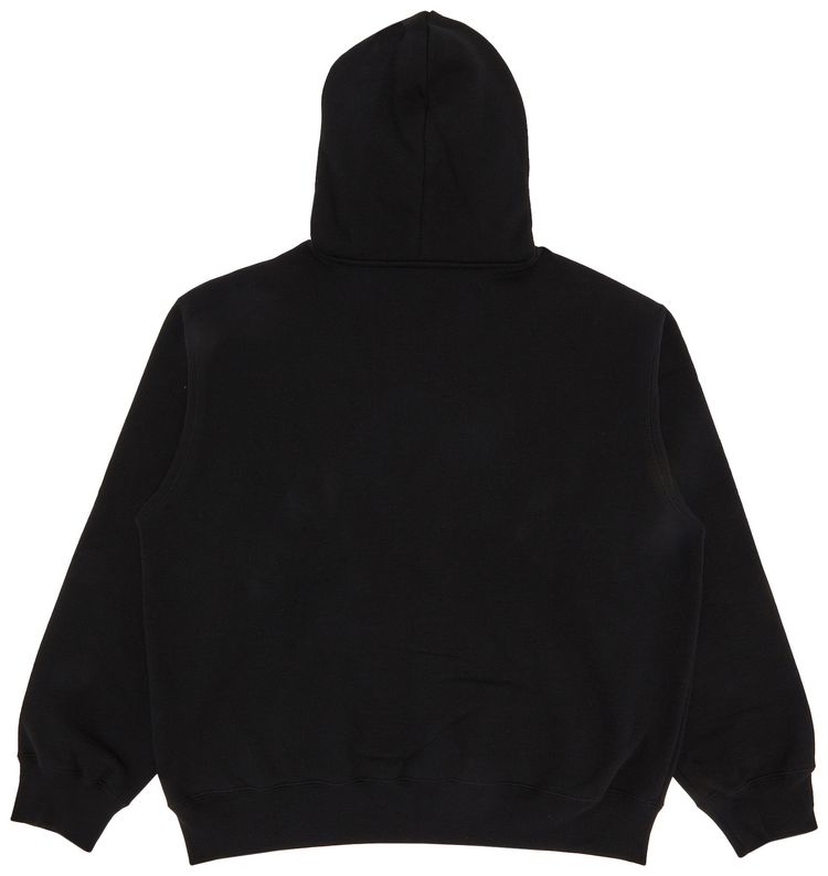 Supreme Mister Cartoon Zip Up Hooded Sweatshirt Black