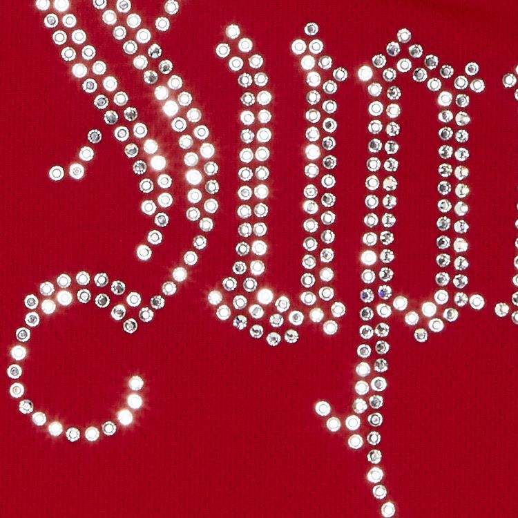 Supreme Rhinestone Balaclava Red