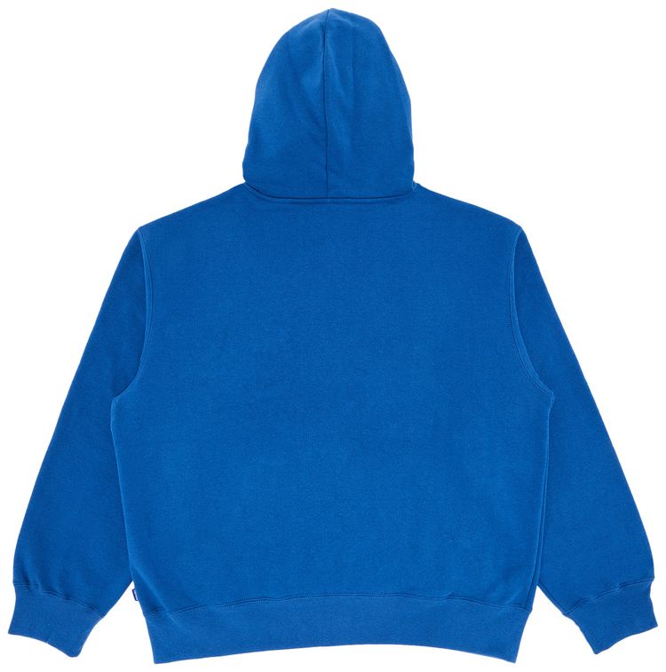 Supreme Mister Cartoon Zip Up Hooded Sweatshirt Washed Royal