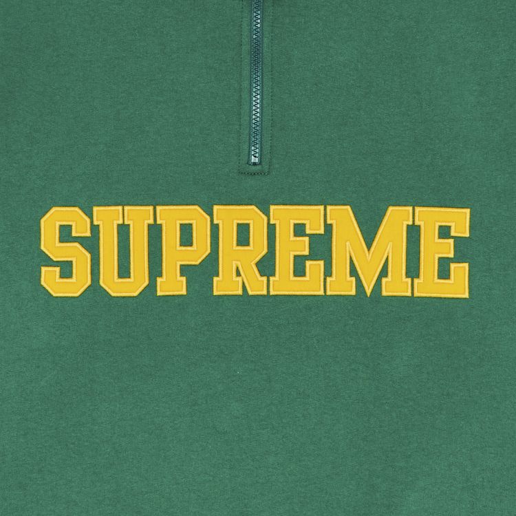 Supreme Collegiate Half Zip Pullover Light Pine
