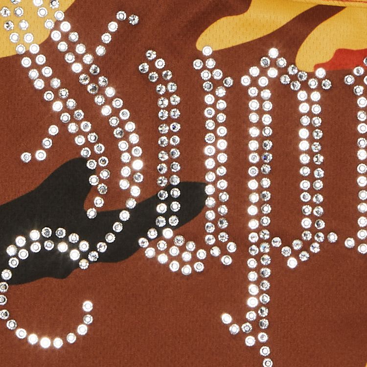 Supreme Rhinestone Balaclava Orange Camo