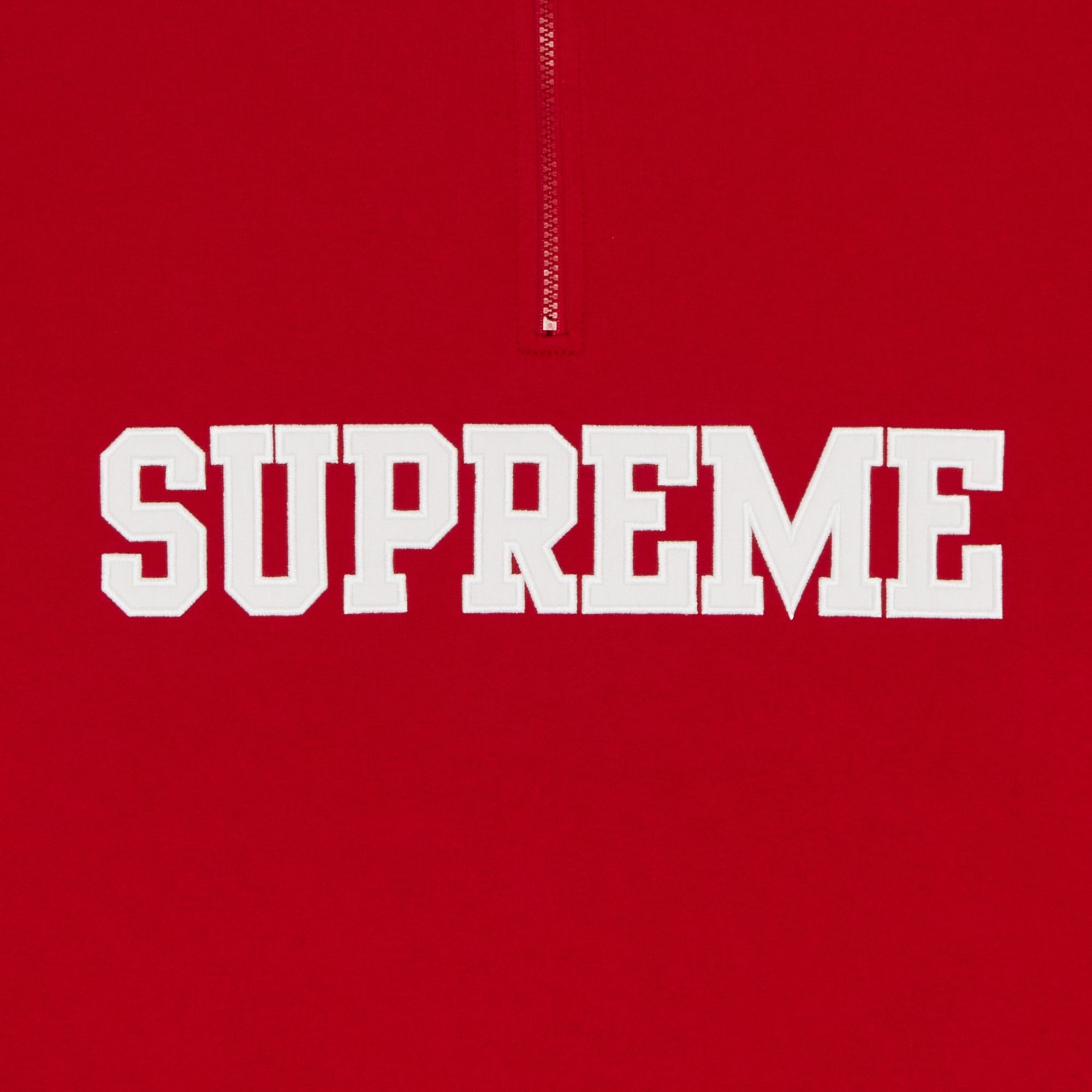 【Supreme】Collegiate Half Zip Pullover★Red★24FW★ Supreme Collegiate Half Zip Pullover Red | Senikersku