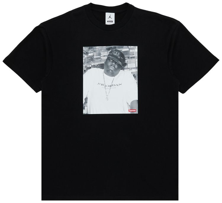 Supreme x Jordan Biggie Short Sleeve Top Black