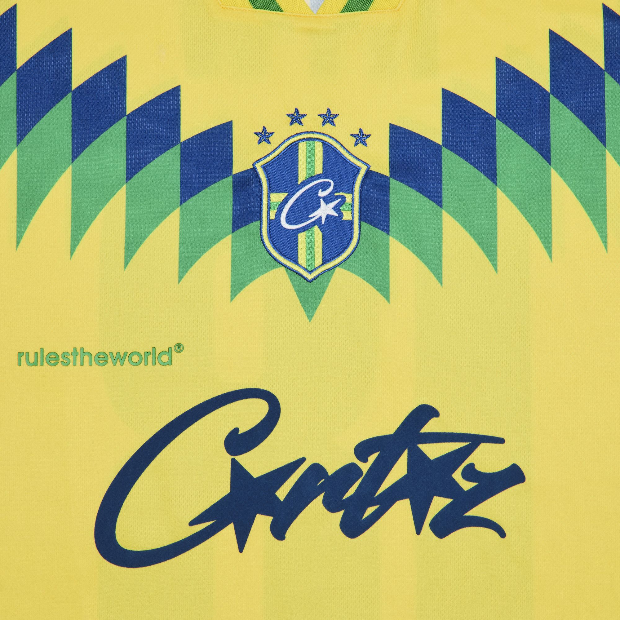 Buy Corteiz Club America Jersey Brasil 'Yellow' - 7892