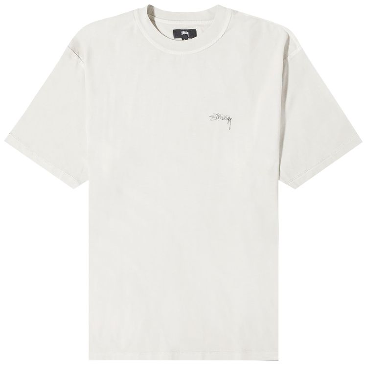 Stussy Pigment Dyed Inside Out T Shirt Bone