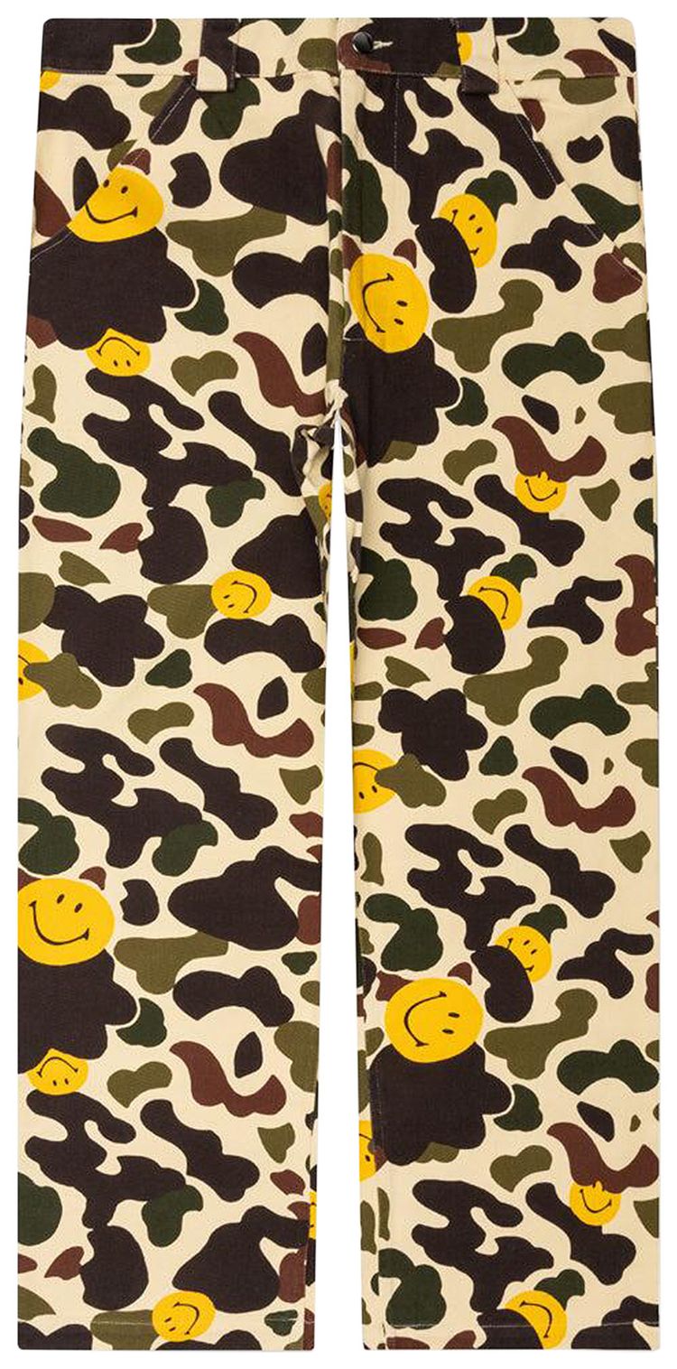 Market Smiley Camo Cargo Pants Woodland