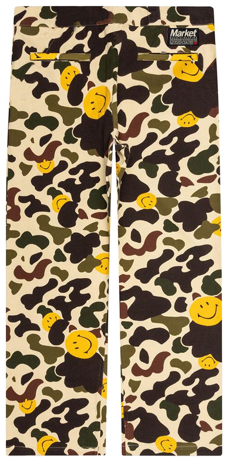 Market Smiley Camo Cargo Pants Woodland