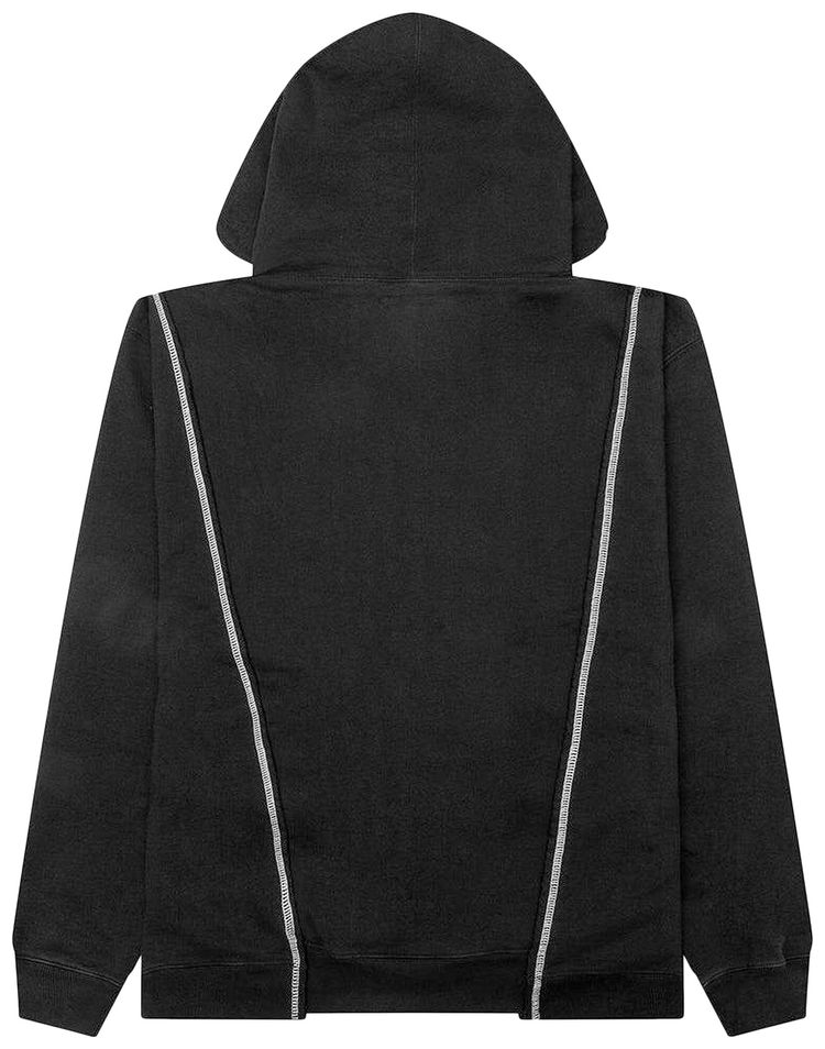 Market Designer Split Hoodie Washed Black