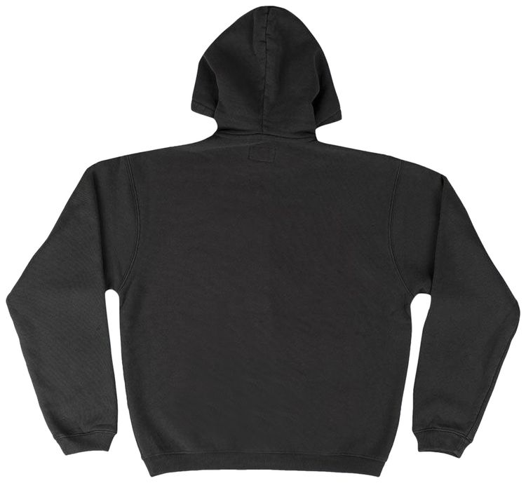 Stussy Outline Zip Hoodie Washed Black