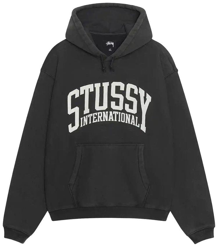 Stussy Relaxed International Hoodie Washed Red