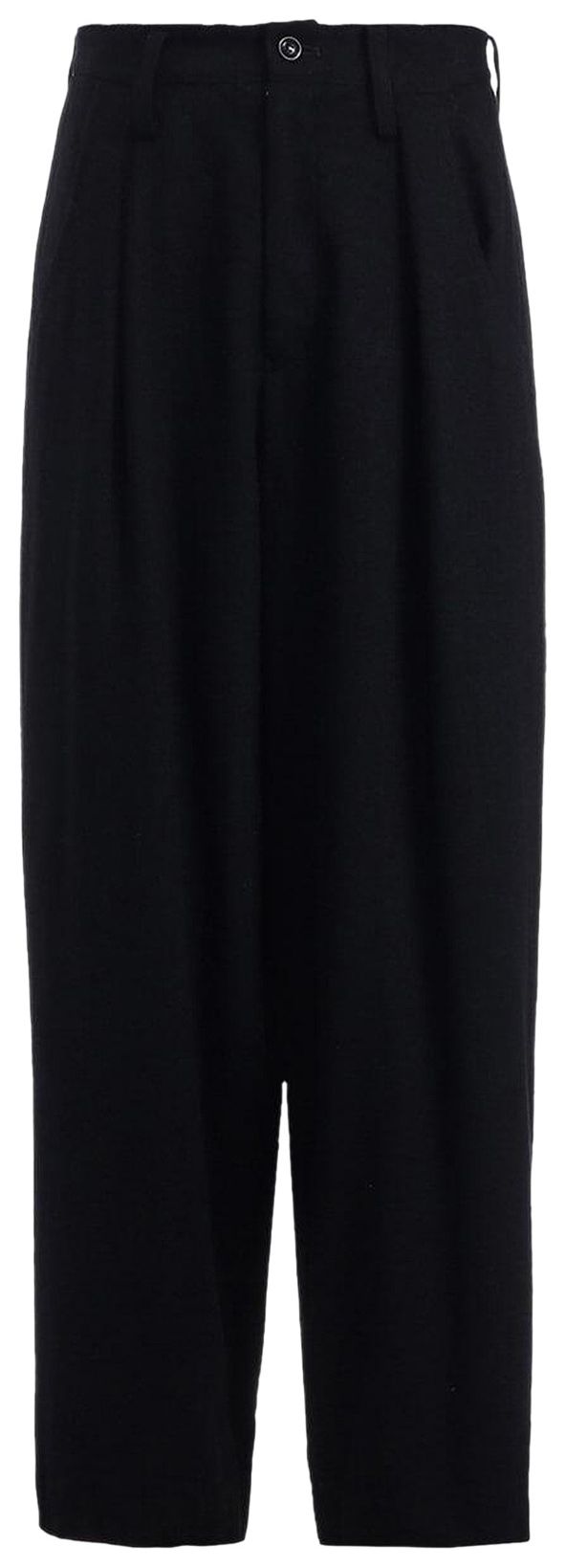 Ys Single Tuck Wide Pants Black