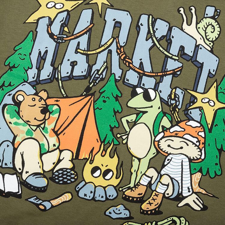 Market Backcountry Buds T Shirt Kelp