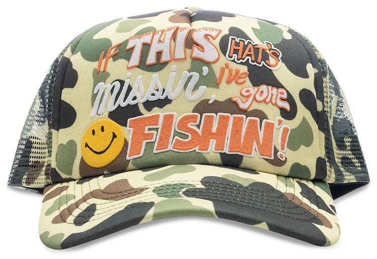 Market Smiley Camo Trucker Woodland