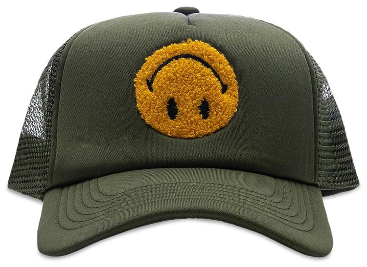 Market Smiley Upside Down Trucker Hat Kelp
