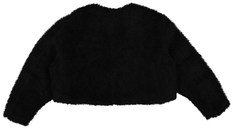 Heron Preston Cropped Fleece Jacket Black