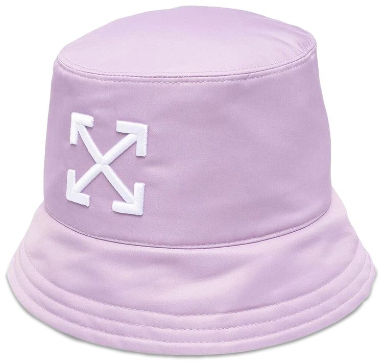 Off White Arrow Bucket Hat LilacWhite