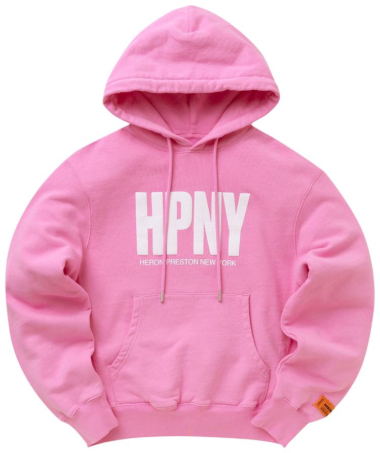 Heron Preston Logo Hoodie FuchsiaWhite