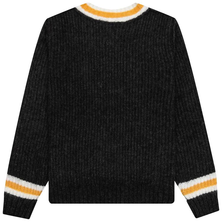 Stussy Mohair Tennis Sweater Charcoal