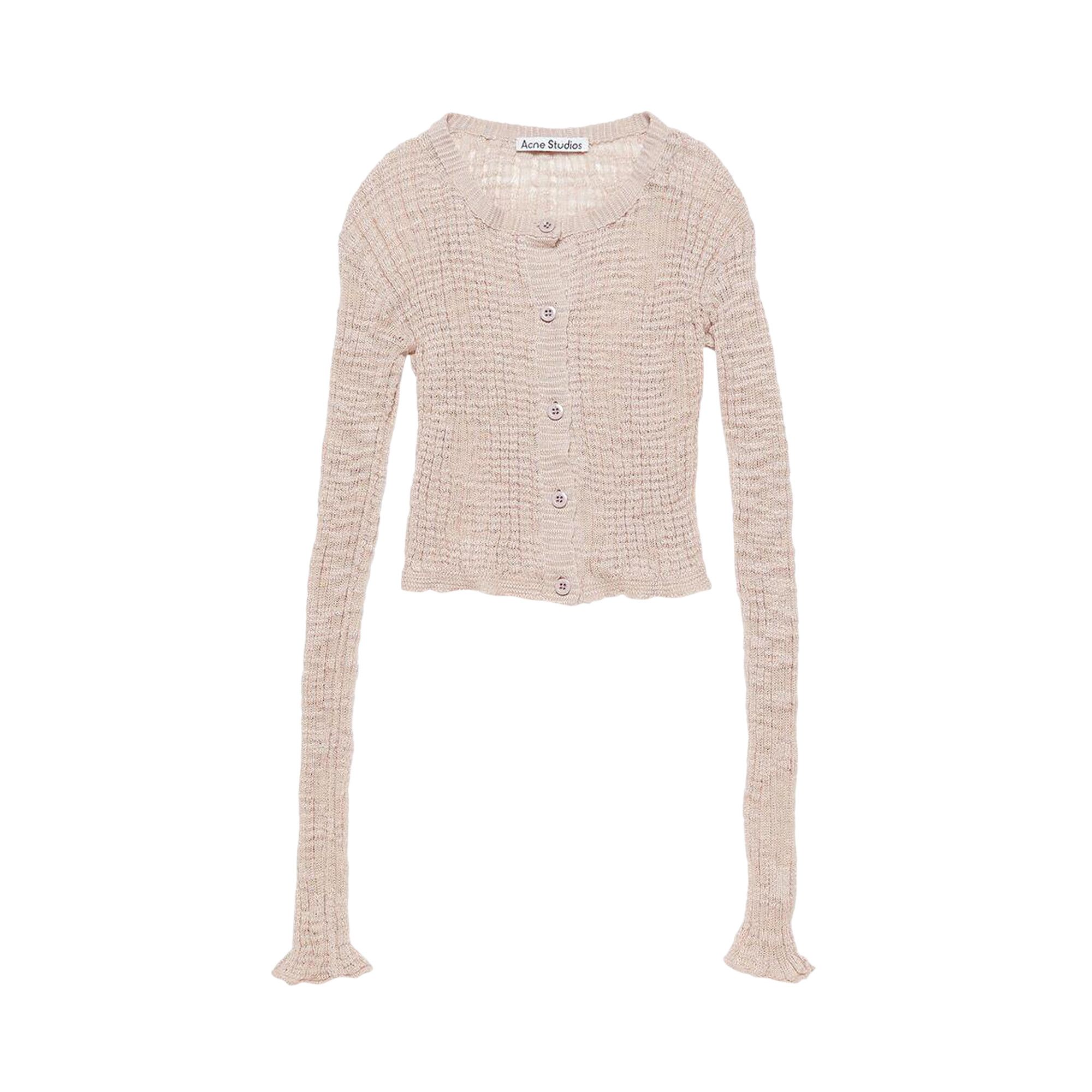 Buy Acne Studios Wide Rib Cardigan 'Dusty Pink' - A60515 GOAT DUST