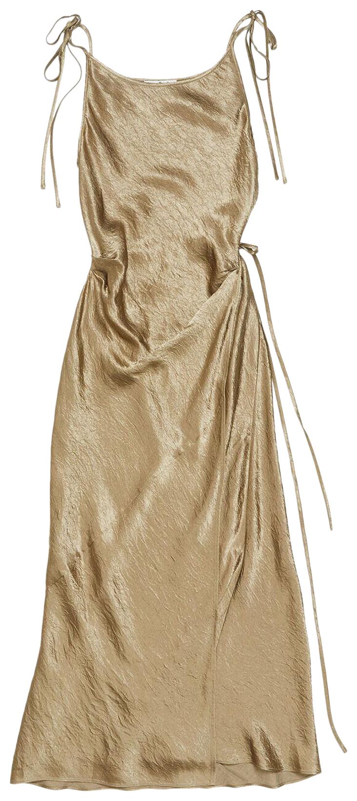 Acne Studios Satin Dress Old Green