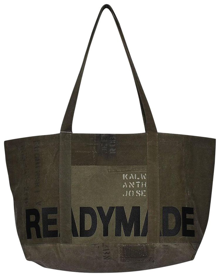 READYMADE Vintage Duffle Big Tote Bag Khaki