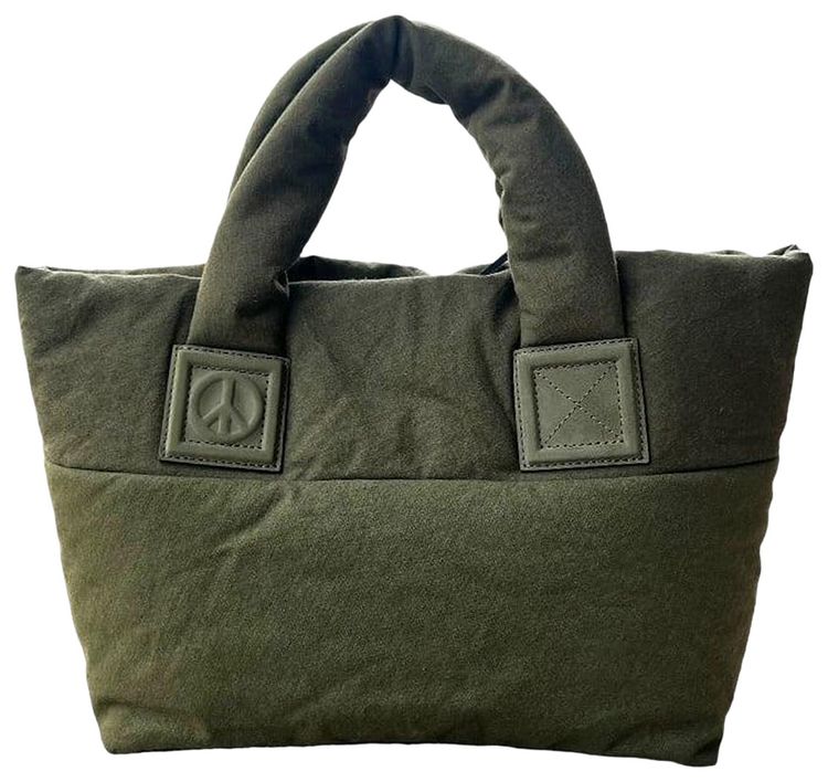 READYMADE Fluffy Vintage US Army Tent Medium Tote Bag Khaki