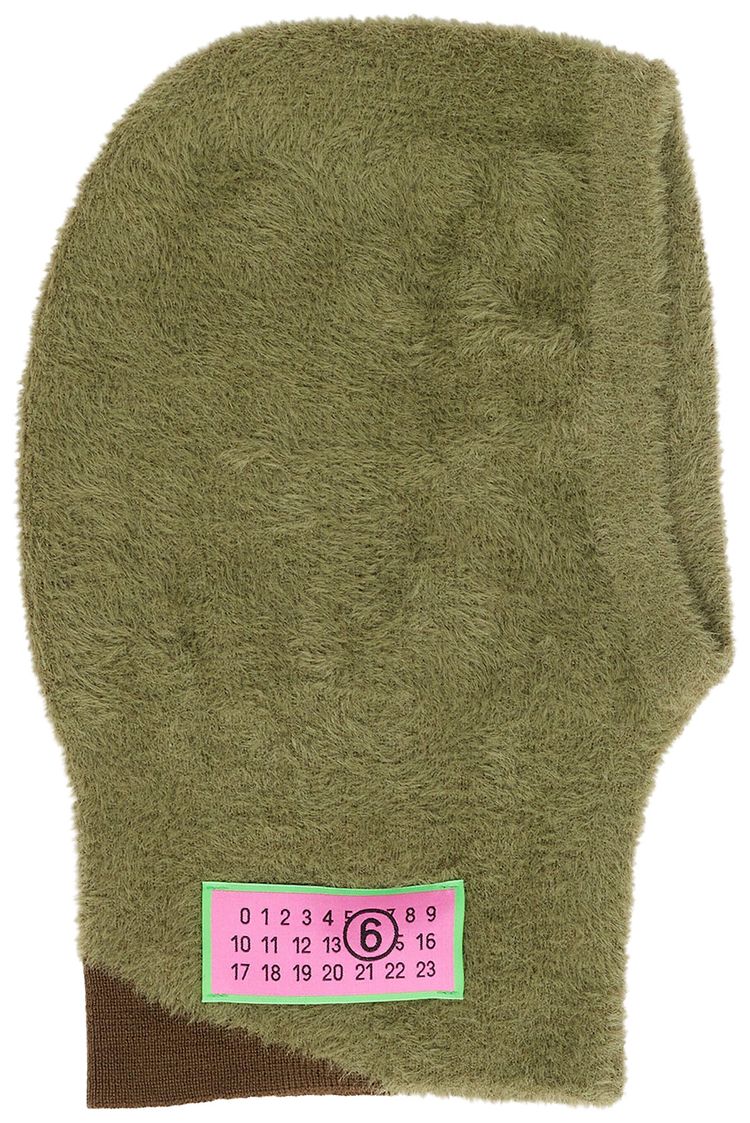 MM6 Maison Margiela Wool Blend Balaclava Moss