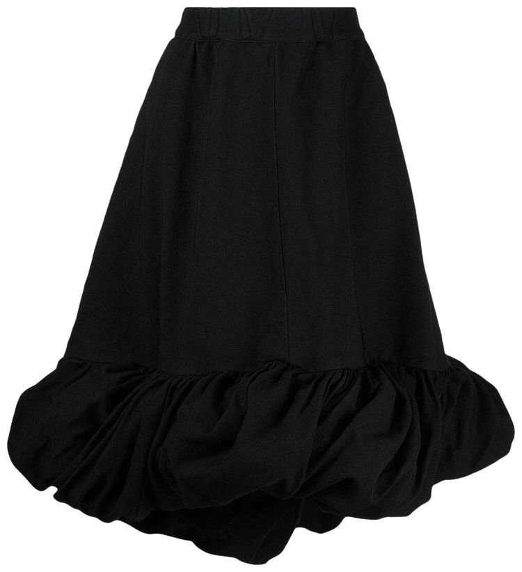 Comme des Garcons Rouched Pattern Skirt Black