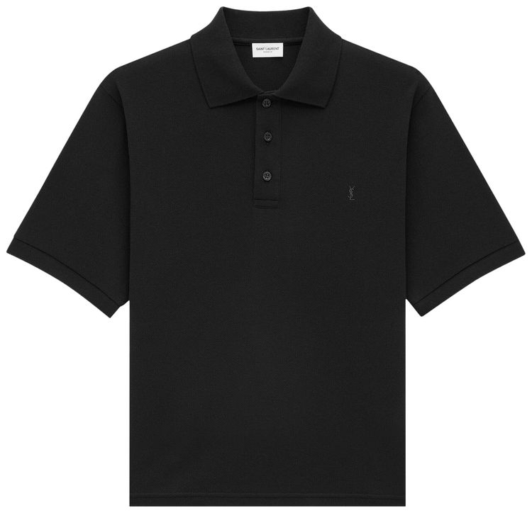 Saint Laurent Polo Shirt Black
