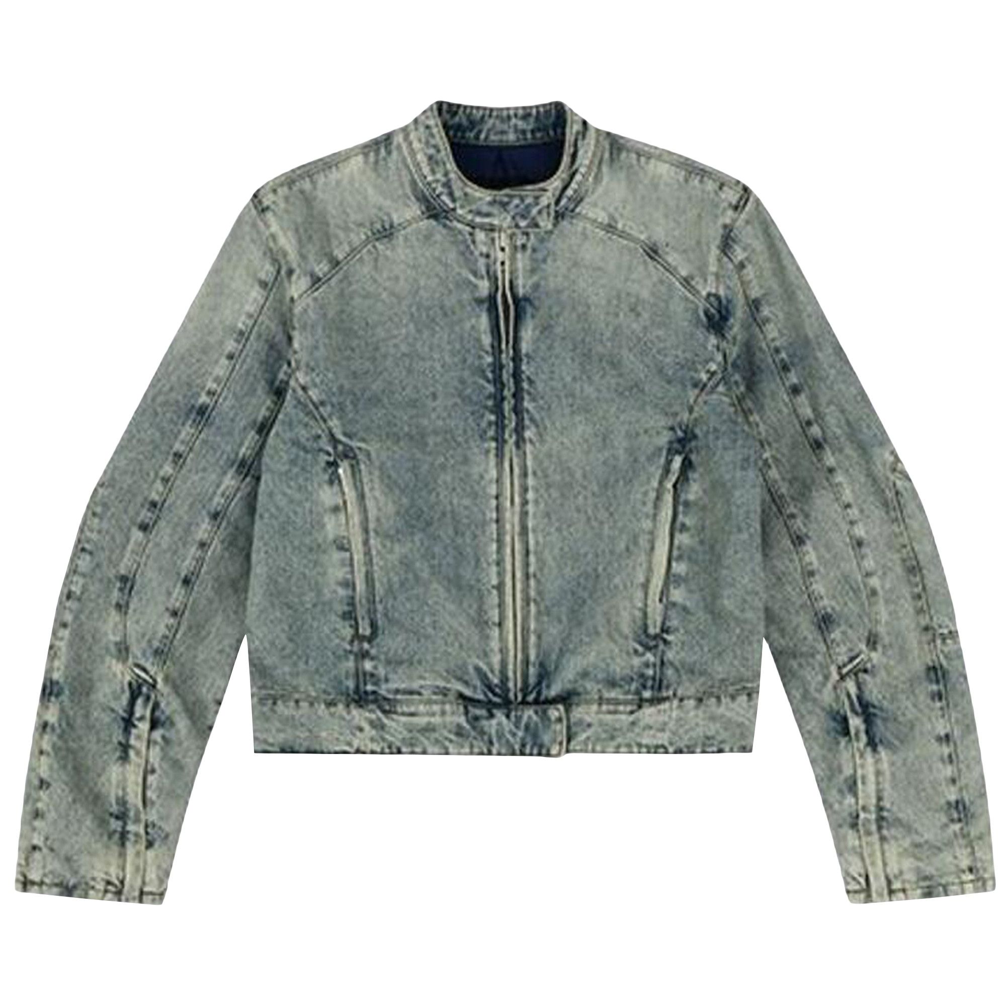 moto denim jacket magnetite – entire studios