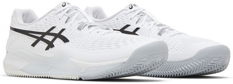 Asics Gel Resolution 9 Clay White Black