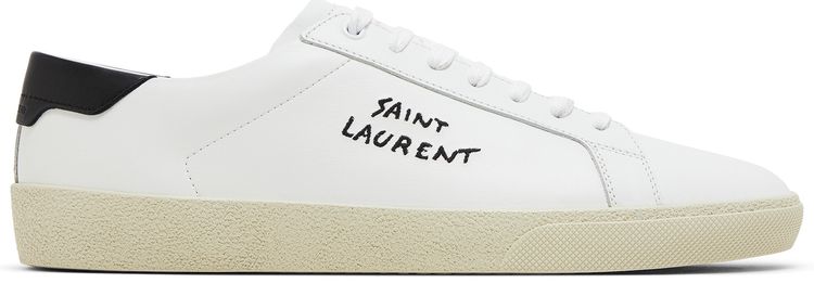 Saint Laurent SL 06 Court Leather White Black 2023