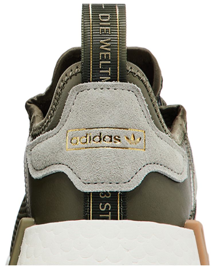 Adidas NMD R1 Olive Strata Silver Pebble