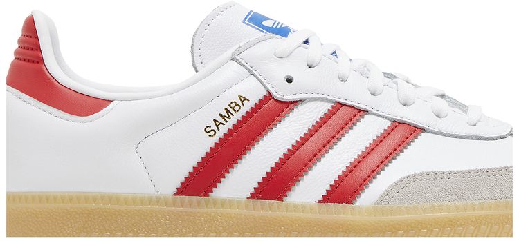 Adidas Samba OG J White Collegiate Red Gum