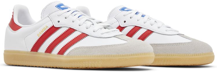 Adidas Samba OG J White Collegiate Red Gum