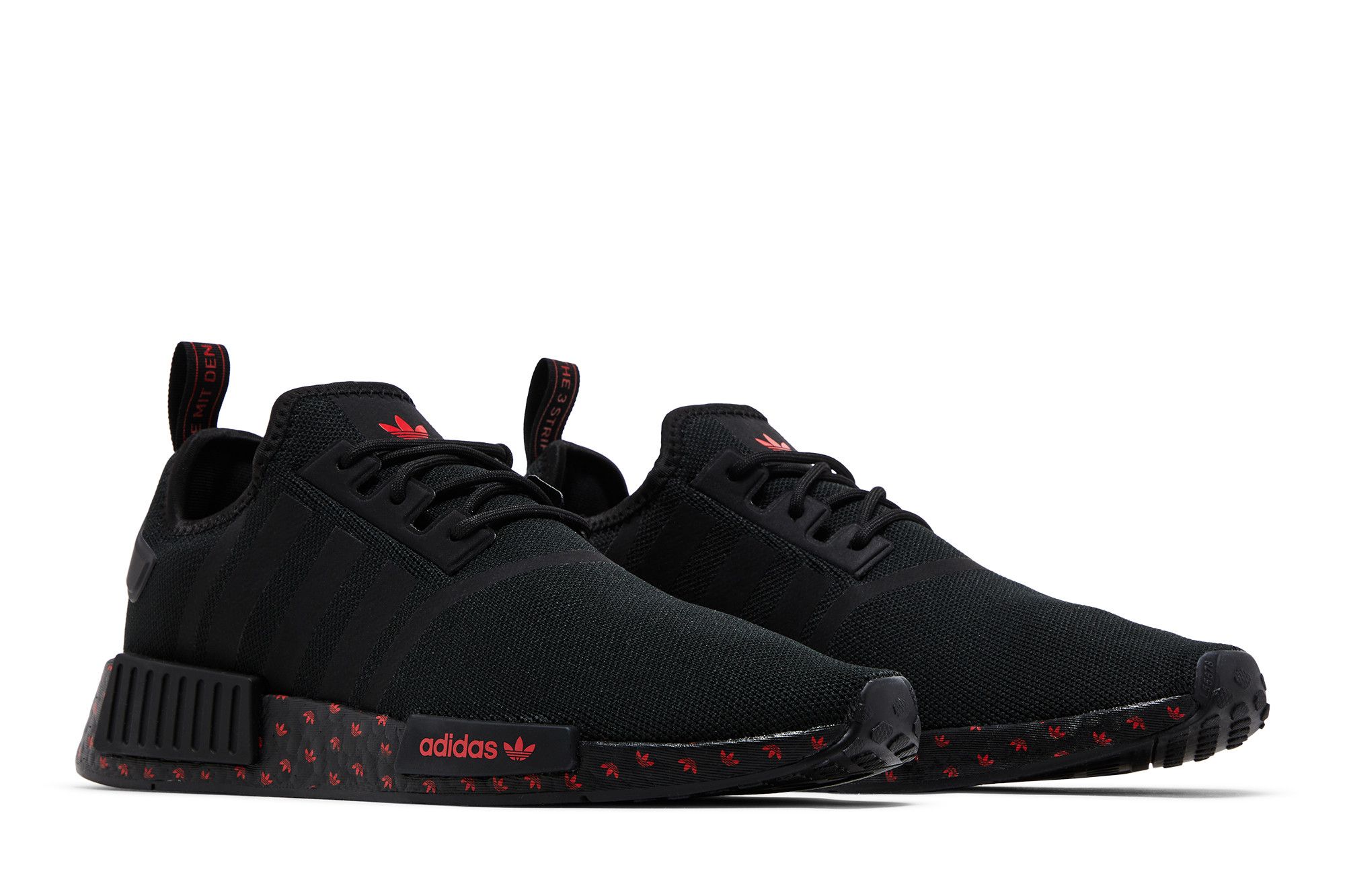 Buy NMD R1 Black Scarlet Trefoil Midsole ID9768 GOAT UK