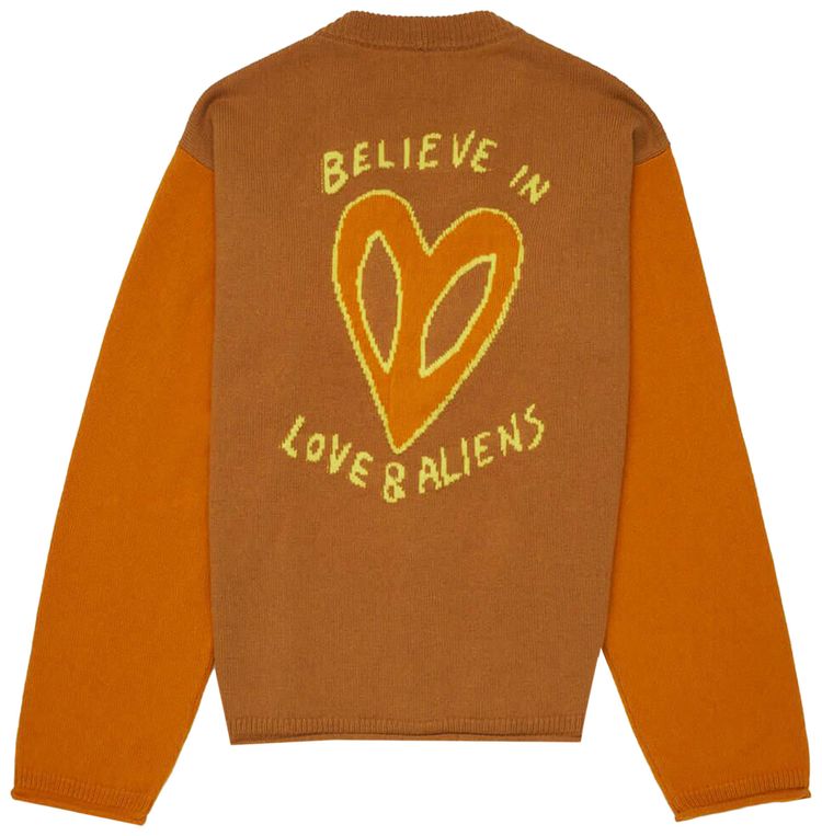The Elder Statesman Love And Aliens Cardgian Toffee