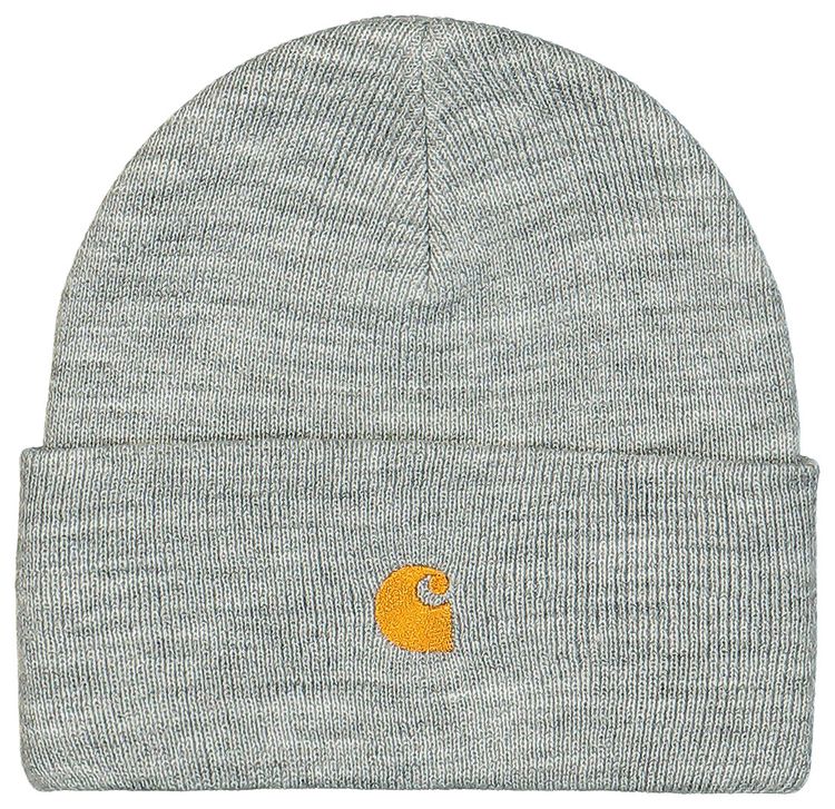Carhartt WIP Chase Beanie Grey HeatherGold