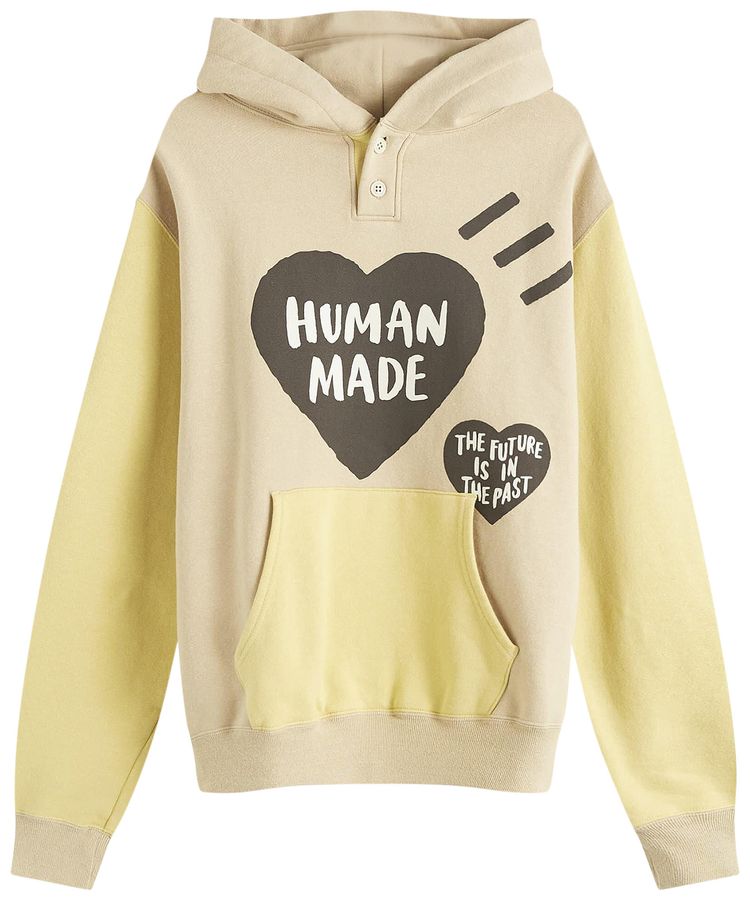 Human Made Colorblock Hoodie Beige