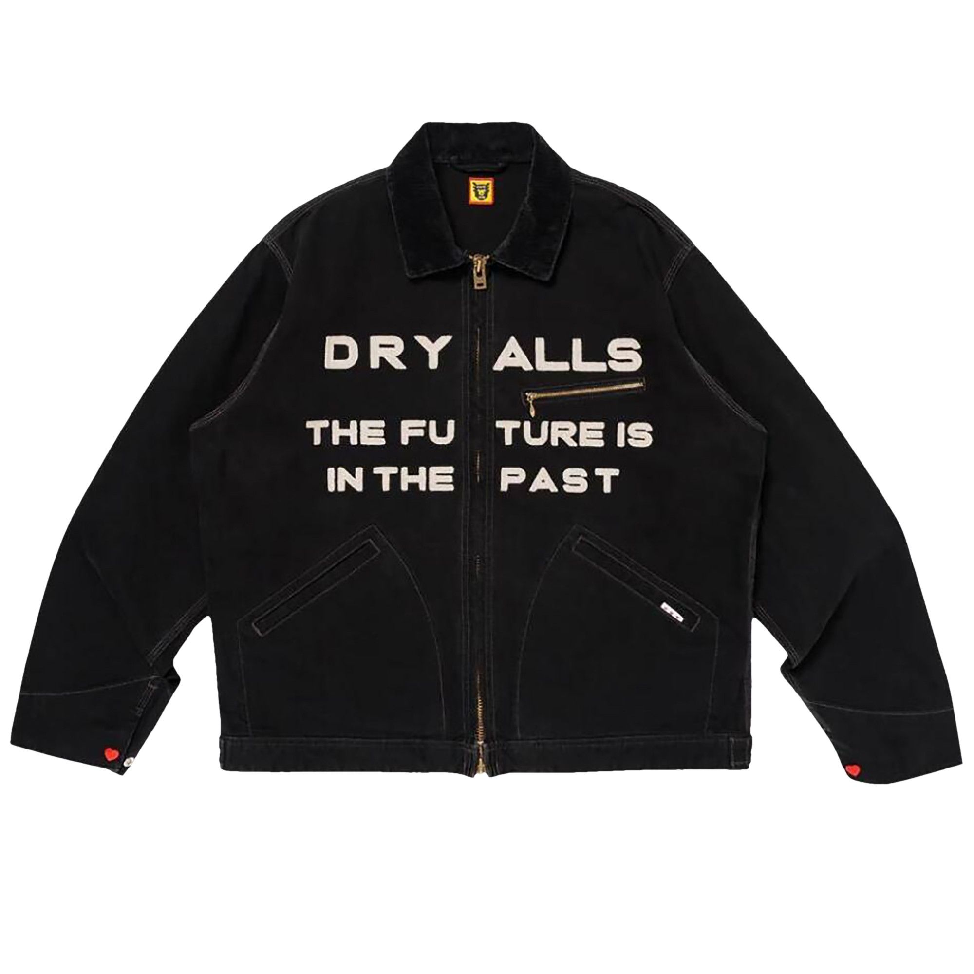 2024春大特価セール！ Made Human Buy Zip-Up HM28JK041 - 'Black' Blouson Embroidery ジャケット・アウター
