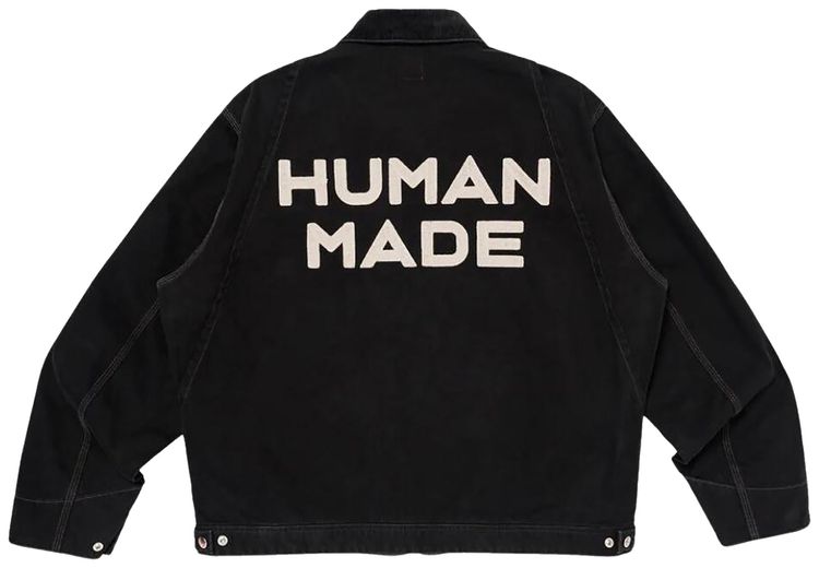 Human Made Zip Up Embroidery Blouson Black