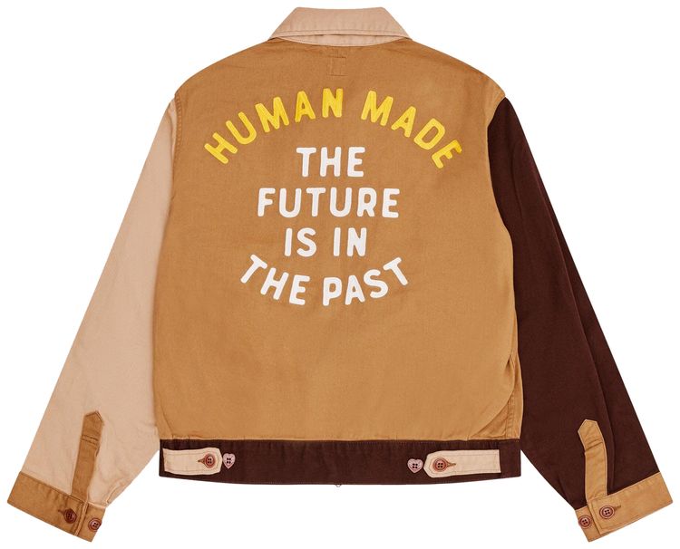 Human Made Zip Up Work Jacket Brown